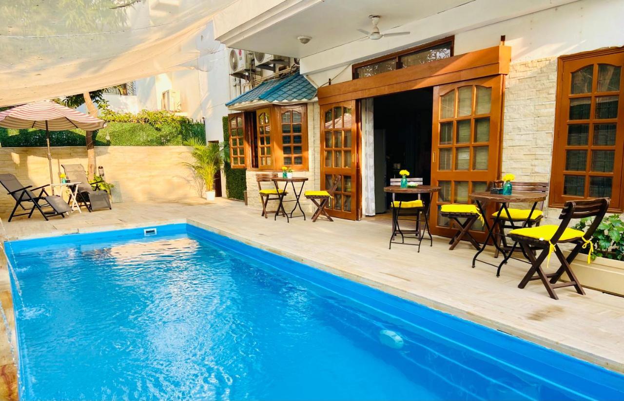 Roshani Pool Villa Gurgaon - 7Br #Privatepool #Villa #Bungalow #Garden #Staycation Exterior foto